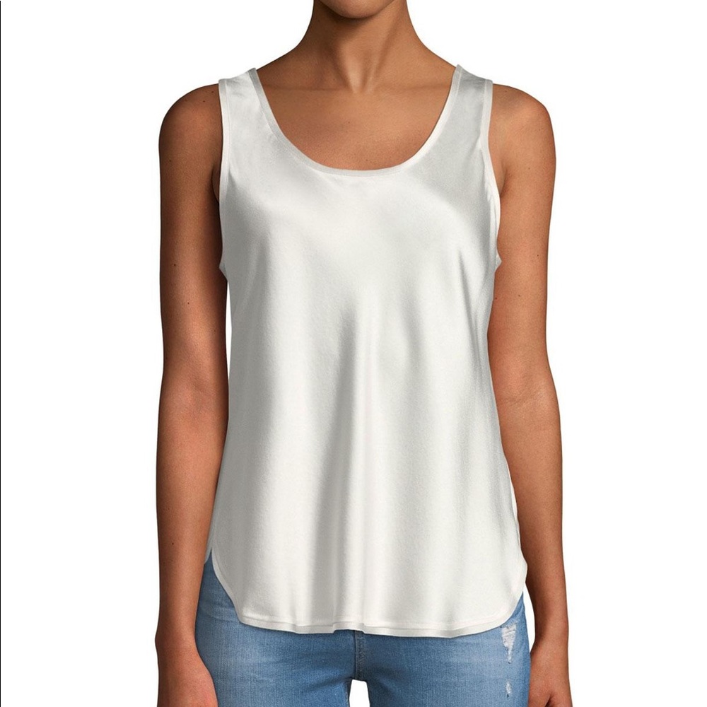 Vince Silk Bias Tank